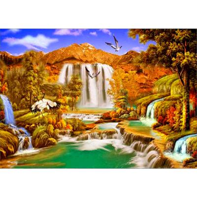 China Waterproof+ECO-Friendly Full Spot Living Room Home Decor Painting Landscape Landscape Diamond Painting for sale