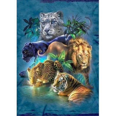 China Waterproof+ECO-Friendly New Product Direct Sales Diamond Art Factory Price Eco-Friendly Animal Diamond Painting for sale