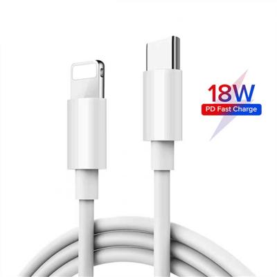 China 2a 18W PD Type C To Light Up Fast Charging Cable For iPhone 11 Pro Max Fast Charging Data Cable for sale