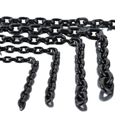 China Heavy Duty Lifting Factory Directly Supply High Quality Black Alloy Steel Short Link G80 EN818-2 Lifting Chain for sale