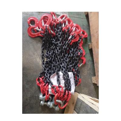 China Quality G80 Alloy Steel Lifting Chain Sling With Four Legs For Lifting EN/AS NACM for sale