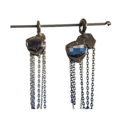 China Purpose Quality Supply Stainless Steel 2T 5T Chain Hoist Manual Special Lifting Chain Pulley Block for sale