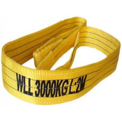 China EN1492-1 Lifting / Factory Supply AS 1353 Standard 3 Ton Yellow Flat Webbing Belt Sling for sale