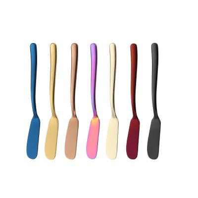 China Stocked OEM&ODM Supported Good Quality Bread Spatula Spreader Butter Cheese Knife Stainless for sale