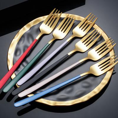 China Sustainable Factory Direct Sale Stocked Dinner Fork Wedding Serving Fork Stainless Steel Fork for sale