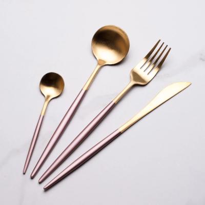 China Sustainable On Sale Cutlery Flatware Set 18/10 304 Stainless Steel Forks and Spoons Set Luxury Cutlery Set for sale