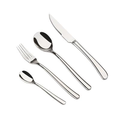 China Sustainable Recommend Tableware Silverware High Quality Cutlery Set Stainless Steel Flatware for sale