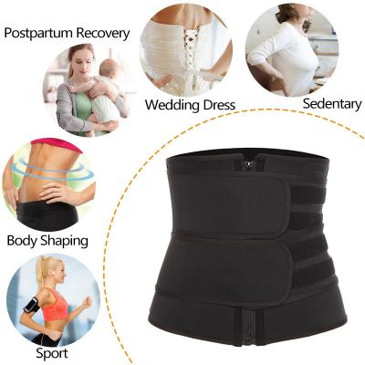 China Antibacterial Women Line Slimmer Body Shaper Neoprene Weight Loss Yoga Belt Corset Sweat Trainer Steel Bone Tight Belt Waist Trainer for sale