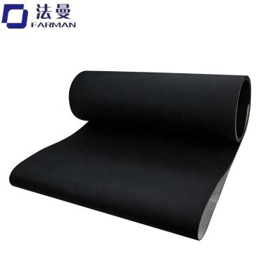 China Anti Static 1.2, 1.4, 1.6, 1.8, 2.3mmPVC Treadmill Machine Running Belts With Golf Pattern for sale