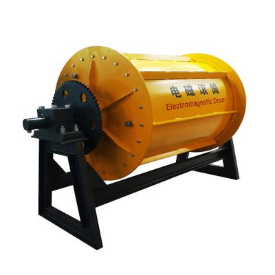 China Remove Footfall Iron From Conveyor Belt Magnetic Iron Separator Conveyor Drum Pulley Attract Up Magnet Drum Separator For Sale for sale