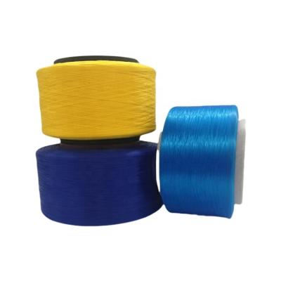 China Anti-bacteria Factory Supply 120D 240D Dope Dyed Polyester Filament Yarn T-shirt Yarn Polyester for sale