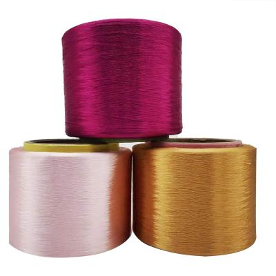 China Manufacturer flame retardant dyed bright colors 900d FDY black polypropylene filament yarn pp yarn for bags for sale