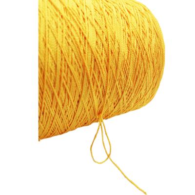 China Low Shrinkage 240D/4 Polyester Dyed Staightly Rope Fringe Yarn Braided Rope For Trim Tassel Lace for sale