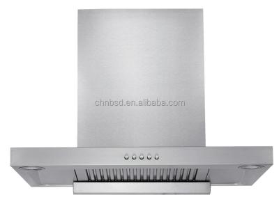 China #201 Full Body Stainless Steel 70cm T Shape Wall Mounted Kitchen Range Hood With Baffle Filter (T8) for sale