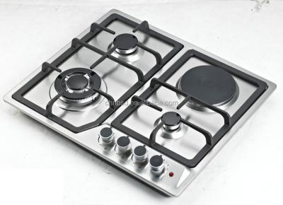 China Hot sale stainless steel gas+electric hob X614D for sale