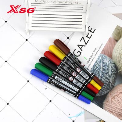 China School and Office Dual 5 Colors Tip Marker Pen Set One Fine Nib with Extra Fine Point Oil Marker for School and Office for sale