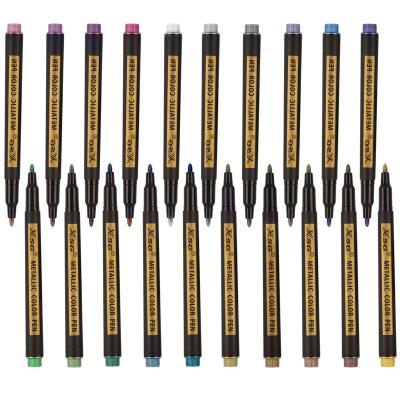 China School Hot Sale Unique Design Graffiti Painting Marker Pen 20 Color Metallic Pen for sale