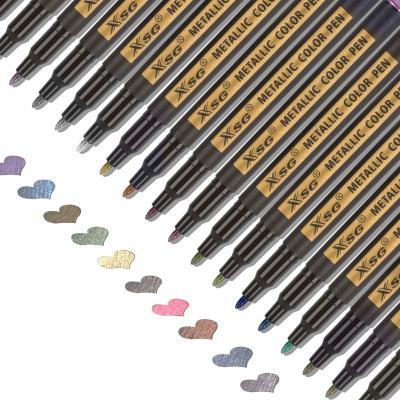 China School Popular Design Painting Marker Pen 20 Color Permanent Metallic Color Pen Set for sale