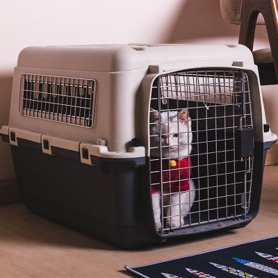 China Dropshipping stocked agent shopify dog ​​carrier box large dog establishments outdoor airline approved pet carrier for airline for sale