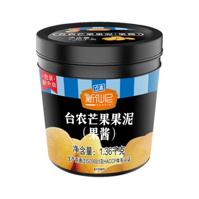 China Fruit tea 1.36kg Tainong puree milk tea shop dessert pudding cake fresh natural jam baked raw materials for sale