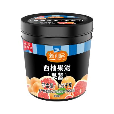 China Hot Selling Red Fruit Tea Grapefruit 1.36kg Jam Fruit Tea Sauce Milk Tea Brewing Special Material for sale