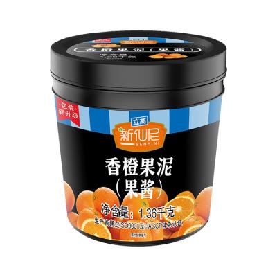 China Wholesale fruit tea supplier 1.36kg orange jam for bubble tea shop fruit tea raw materials for sale