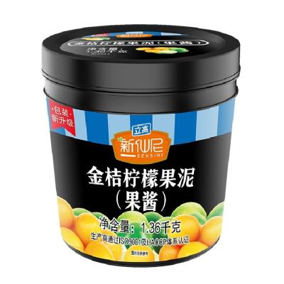 China Good quality natural fruit tea kumquat 1.36kg lemon puree jam dedicated use raw materials for milk tea beverage store for sale