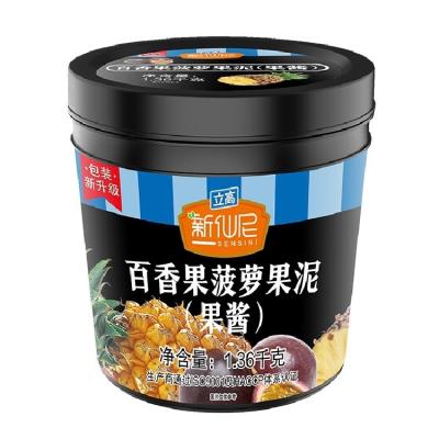 China Fruit fruit bubble tea shop real fruit tea pulp raw materials 1.36kg pineapple fruit jam for sale