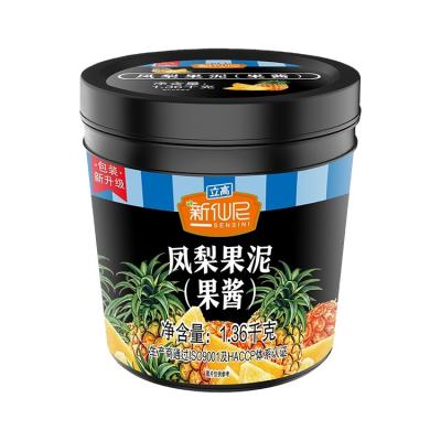 China Fruit Tea 1.36 Kg Real Fruit Pineapple Jam For Store And Liquor Stores Bubble Tea Ingredients Raw Materials for sale