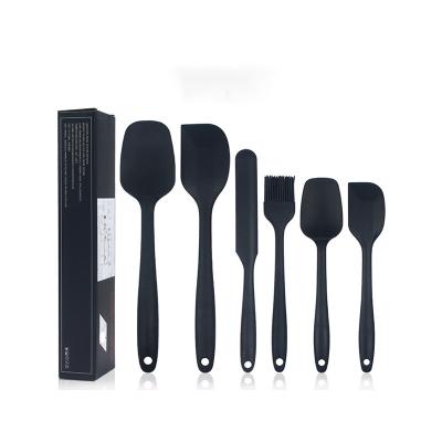 China Disposable Kitchen Silicone Spatula Set Oil Play Brush Cake Cream Spatula Tools Set Baking Cake Decorating Supplies for sale