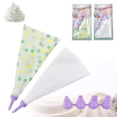 China Disposable Custom Cream Pastry Bag Cake Icing Tool Cake Pastry Piping Bag Cake Decorating Plastic Pissing Bags for sale