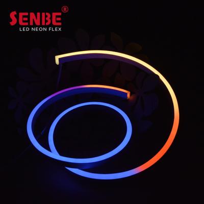 China LANDSCAPE Senbe Lighting F15S IP68 24V PVC Pixel RGBW DMX512 LED Rope Lights Neon Flex Strip for sale