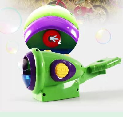 China Make Colorful Bubble Green Color Bike Bubble Machine Children Playing Electric Bubble Gun Toy for sale