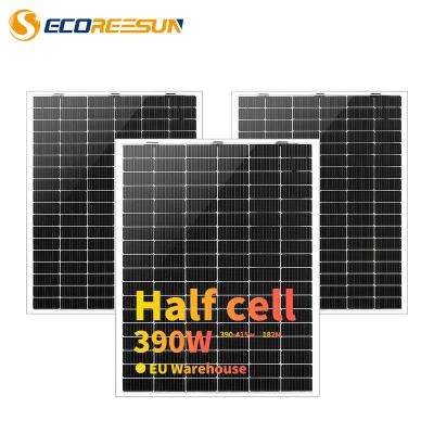 China Reesun Half Cells 390W 400W Good Selling Solar Panel Solar Panel 182mmx182mm Hot Sale 182 mm 108 Monocrystalline Cells for sale