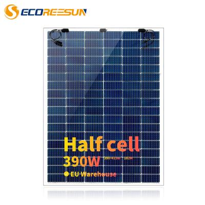 China Reesun Hot Sale 108 Glass Half Cell Solar Panel System 10bb Photovoltaic Panel 182mmx182mm for sale