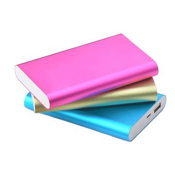 China Thicken Metal Case 8000mAh Li-polymer Power Bank , 1.5A Ouput / 606090*2 Batteries for sale