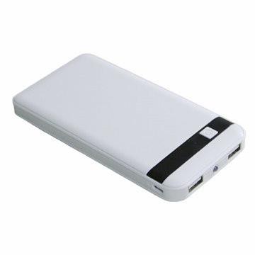 China Square Portable 8000mAh Backup Battery Pack LCD Power Bank For Mobile Phone for sale