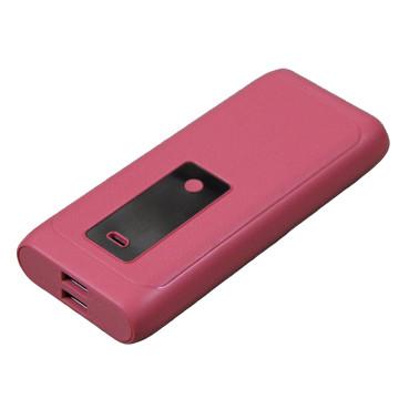 China Colorful LCD Power Bank , 13000mAh Rechargeable Mobile Power Pack with LED Torch for sale