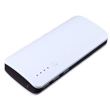 China Black Lightweight ABS External Smartphone Power Pack 13000 mAh With LED Lighting for sale