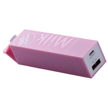 China Pink 2600mAh Rechargeable Mobile Power Pack , USB External Backup Battery Charger for sale