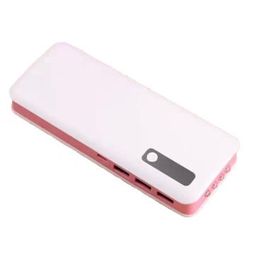 China Android IOS Smatphones Back-up Pink 13000mAh Multi Function Power Bank for sale