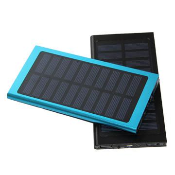 China Black / Blue Solar Power Bank For Mobiles , Solar Power Phone Charger for sale