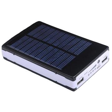 China Waterproof Solar 10400mAh Power Bank Dual Interface External Battery Pack for sale