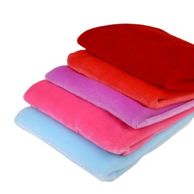 China Newest 100% Polyester Faux Fur Fabric 7MM Pile Plush Cloth Velvet Tear-resistant Fabric For Toys Bags Coat Scarf for sale