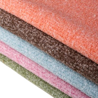 China Wholesale Soft Anti-static Polyester Yarn-dyed Knitted Plush Velboa Fleece Faux Fur Fleece Fabric For Scarf Blanket Garment for sale