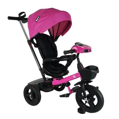 China Modern Hot Selling Baby Trike Multifunctional Wheels Tire Air Baby Tricycle With Canopy for sale