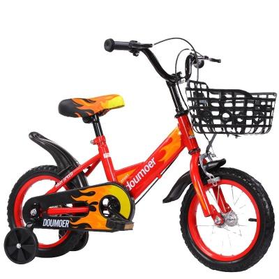 China Popular Most Popular Safety Kids Bike Four Wheel Exercise Kids Bike With Plastic Basket for sale