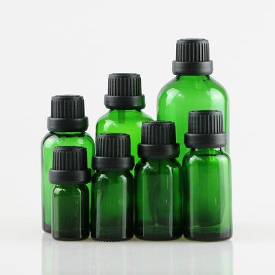 China 5ml 10ml 15ml 20ml 30ml 50ml 100ml Stocked Packaging Luxury Green Clear Skin Care Dropper Bottle for sale