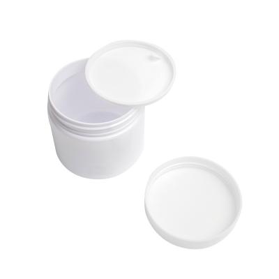 China Factory Wholesale Round PET Plastic Cream Cosmetic Jar 200g Empty Jar for sale