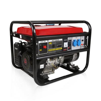 China 220V 50hz Single Phase 5kw Gasoline Engine Portable Generator ST5500 for sale